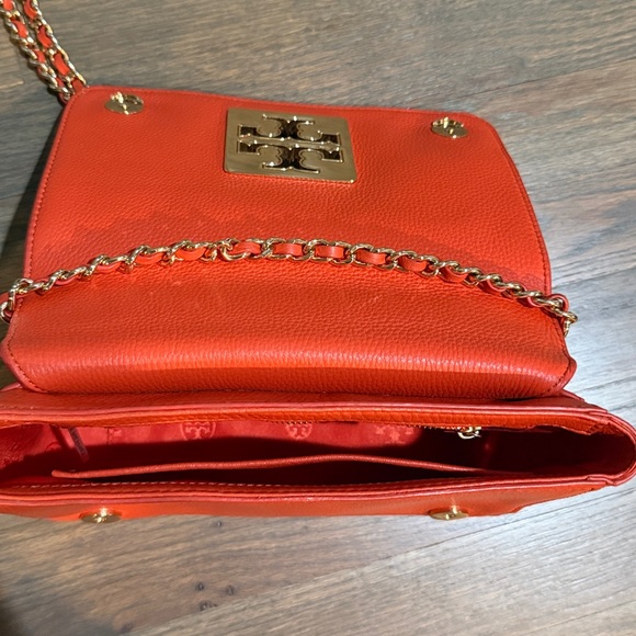 Tory Burch Britten Spiced Orange Crossbody Bag - Picture 6 of 9